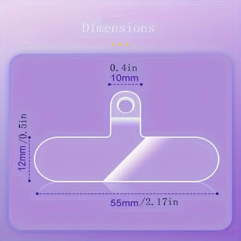 Cadena Βάση για Κορδόνι Κινητού Τηλεφώνου 60mm Διαφανές μινι